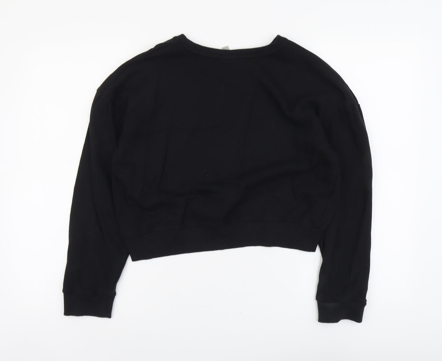 ASOS Womens Black Cotton Pullover Sweatshirt Size 12 Pullover