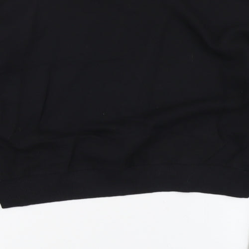 ASOS Womens Black Cotton Pullover Sweatshirt Size 12 Pullover