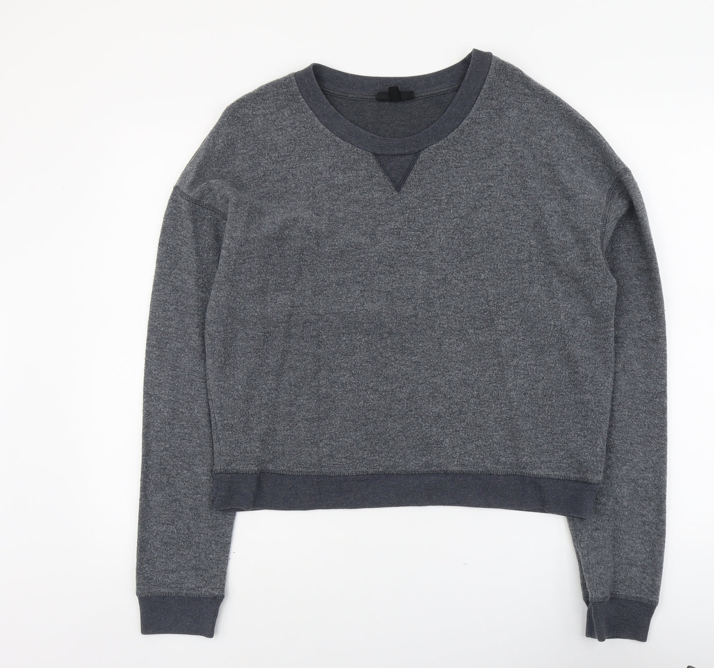 Topshop Womens Grey Cotton Pullover Sweatshirt Size 10 Pullover
