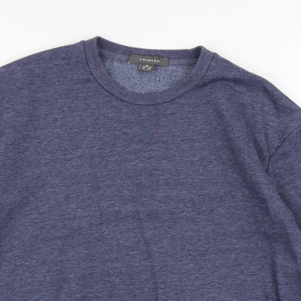 Primark Womens Blue Cotton Pullover Sweatshirt Size XS Pullover