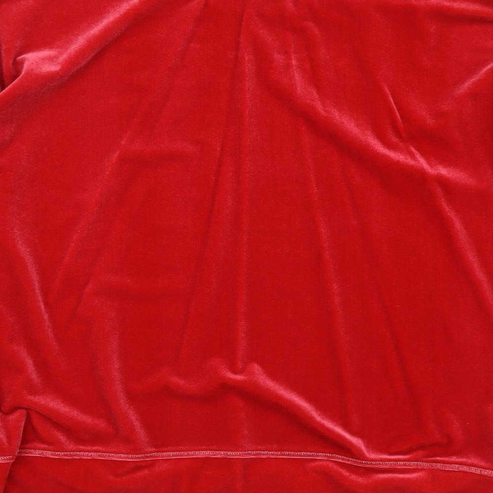 Marks and Spencer Girls Red Polyester Pullover Sweatshirt Size 12-13 Years Pullover - Love