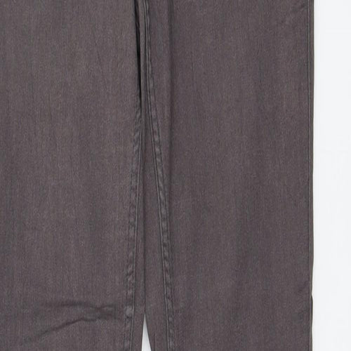 Pieces Womens Grey Cotton Skinny Jeans Size 26 in L30 in Regular Button