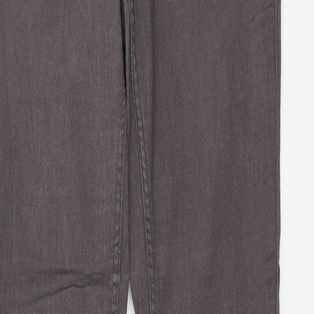 Pieces Womens Grey Cotton Skinny Jeans Size 26 in L30 in Regular Button