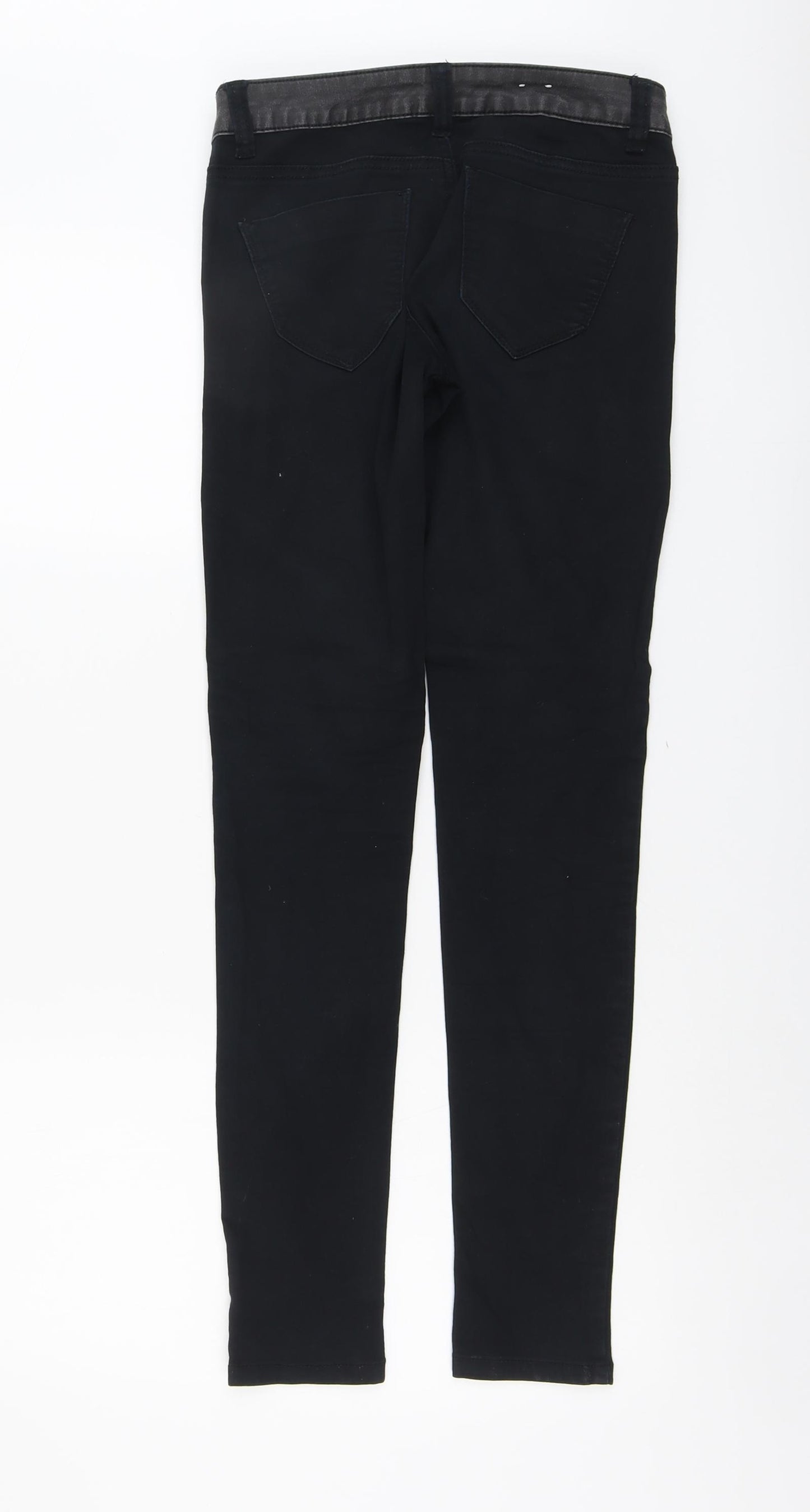 VERO MODA Womens Black Cotton Skinny Jeans Size 26 in L32 in Regular Button