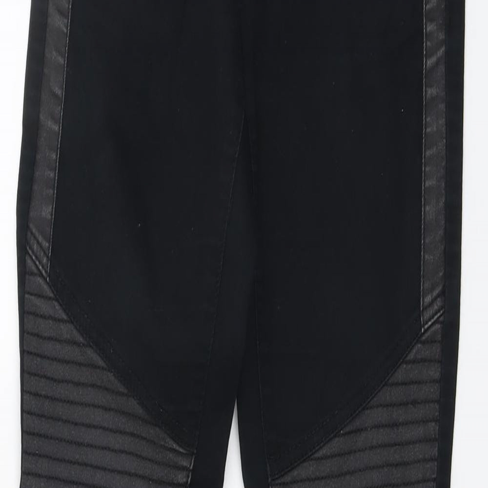 VERO MODA Womens Black Cotton Skinny Jeans Size 26 in L32 in Regular Button