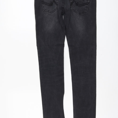 Annule Womens Grey Cotton Skinny Jeans Size 28 in L31 in Regular Button