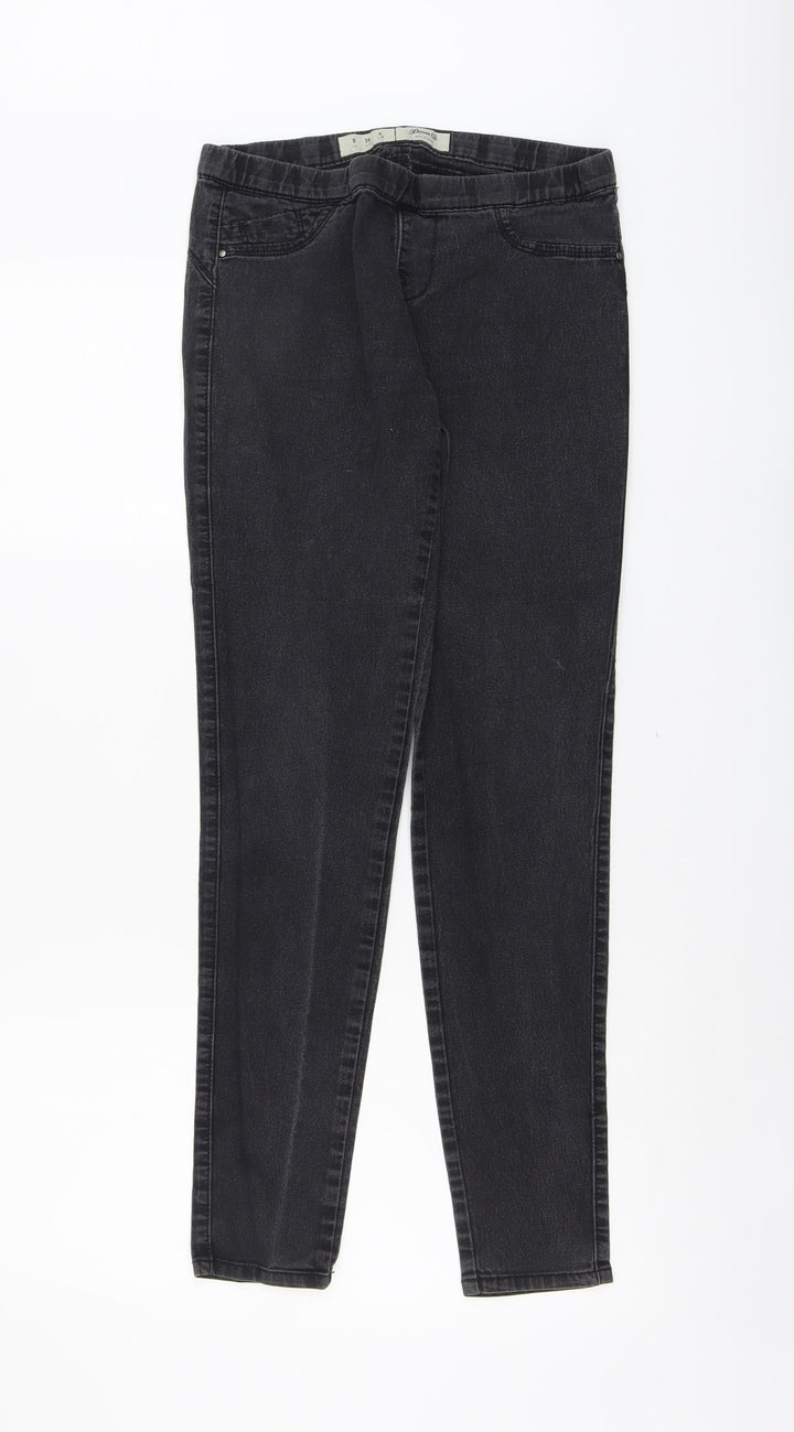 Denim & Co. Womens Grey Cotton Jegging Jeans Size 8 L29 in Regular