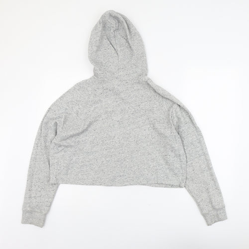 H&M Womens Grey Cotton Pullover Hoodie Size L Pullover