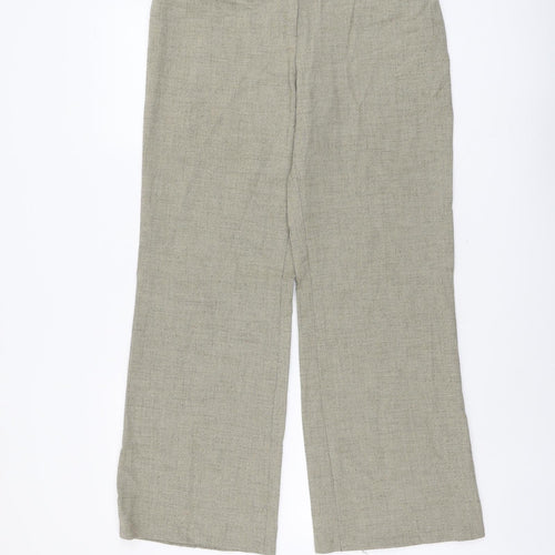 Berkertex Womens Beige Polyester Trousers Size 14 L29 in Regular Button