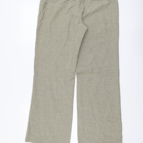 Berkertex Womens Beige Polyester Trousers Size 14 L29 in Regular Button