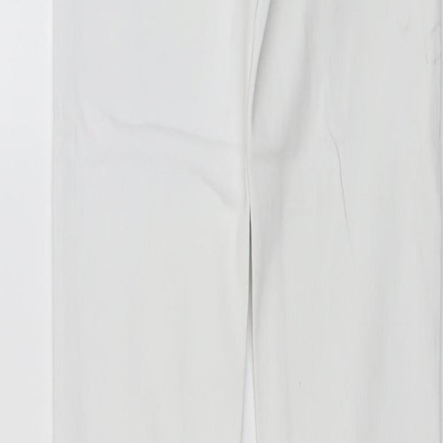 Toxik3 Womens White Cotton Skinny Jeans Size 6 L29 in Regular Button