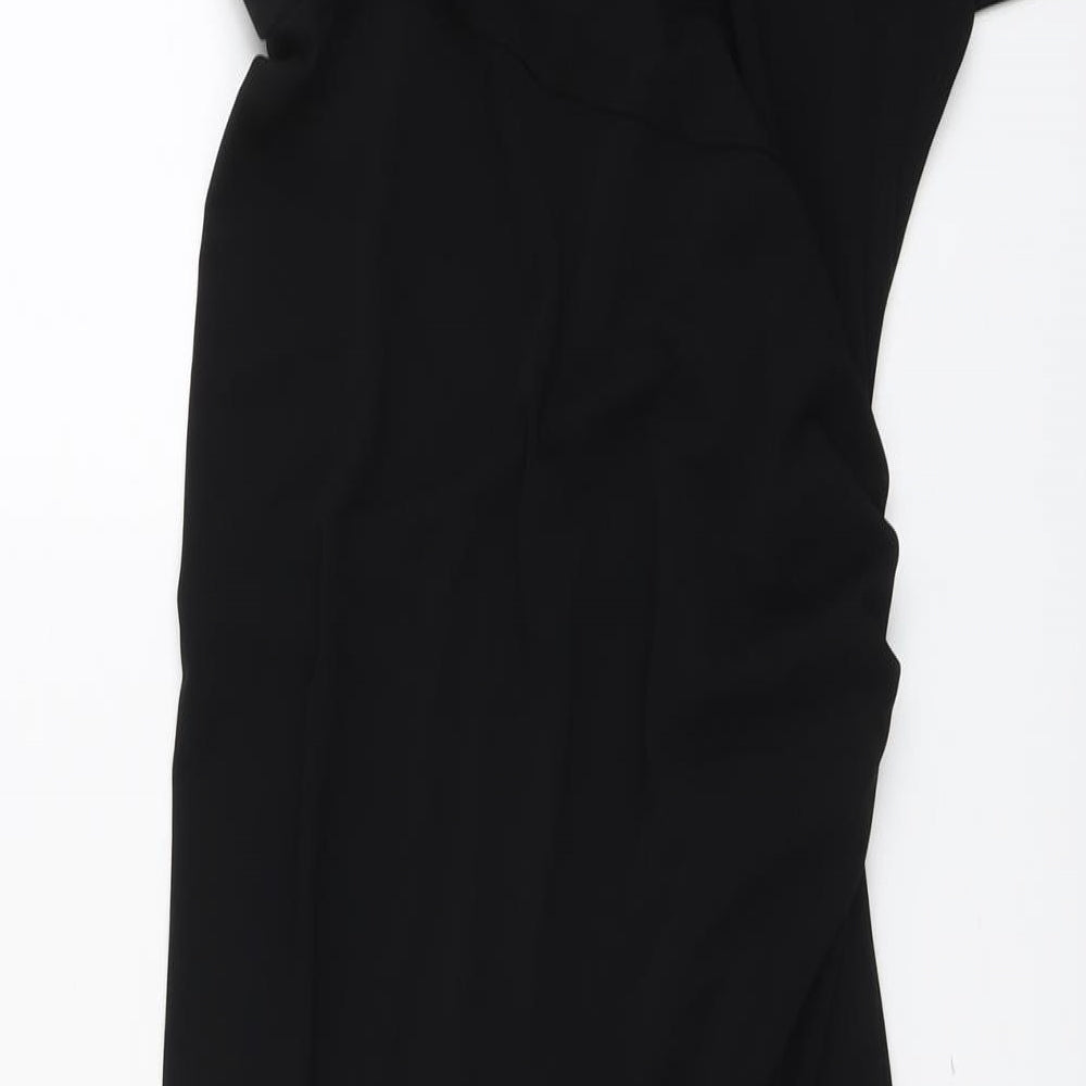 Zara Womens Black Polyester Maxi Size M Round Neck Pullover