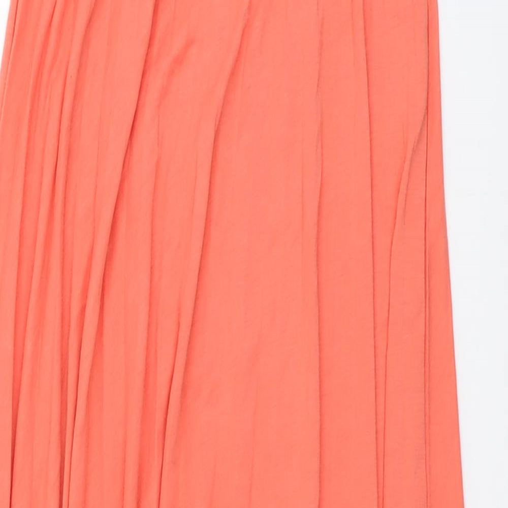 Atmosphere Womens Orange Viscose Peasant Skirt Size 12