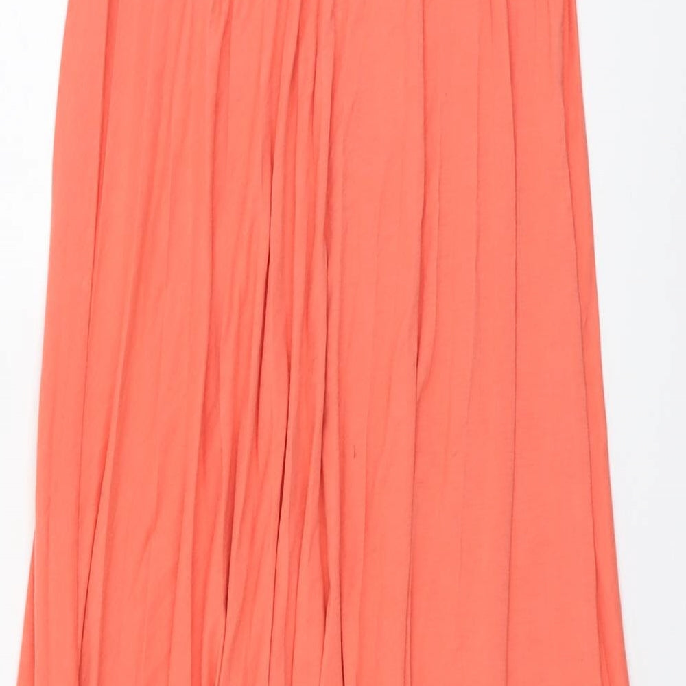 Atmosphere Womens Orange Viscose Peasant Skirt Size 12