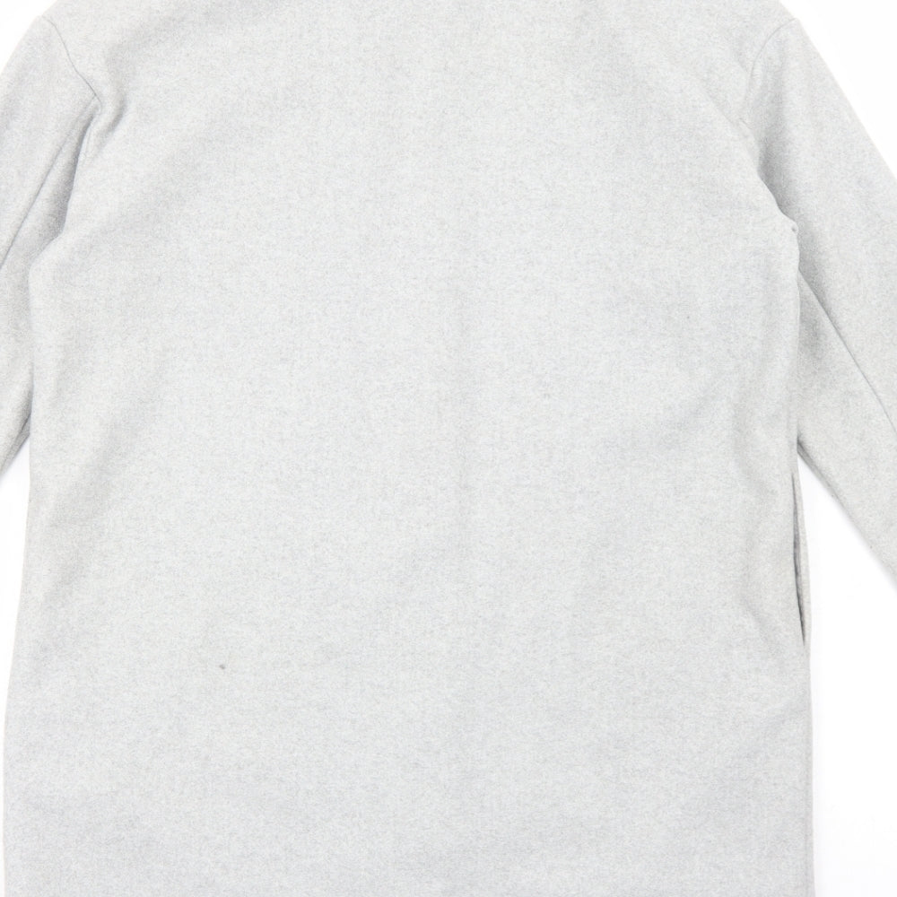Primark Womens Grey Polyester Shirt Dress Size 2XS Collared Button