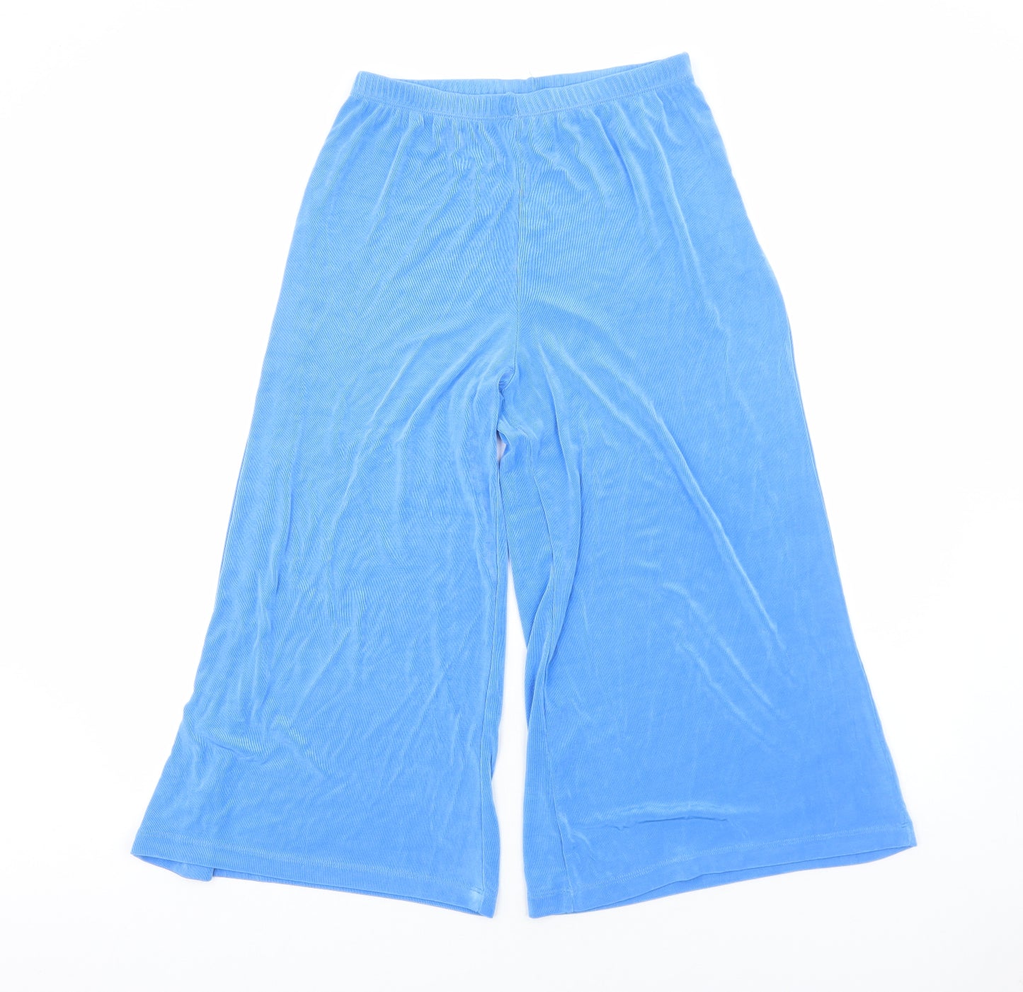 Slinky Brand Womens Blue Polyester Trousers Size M Regular