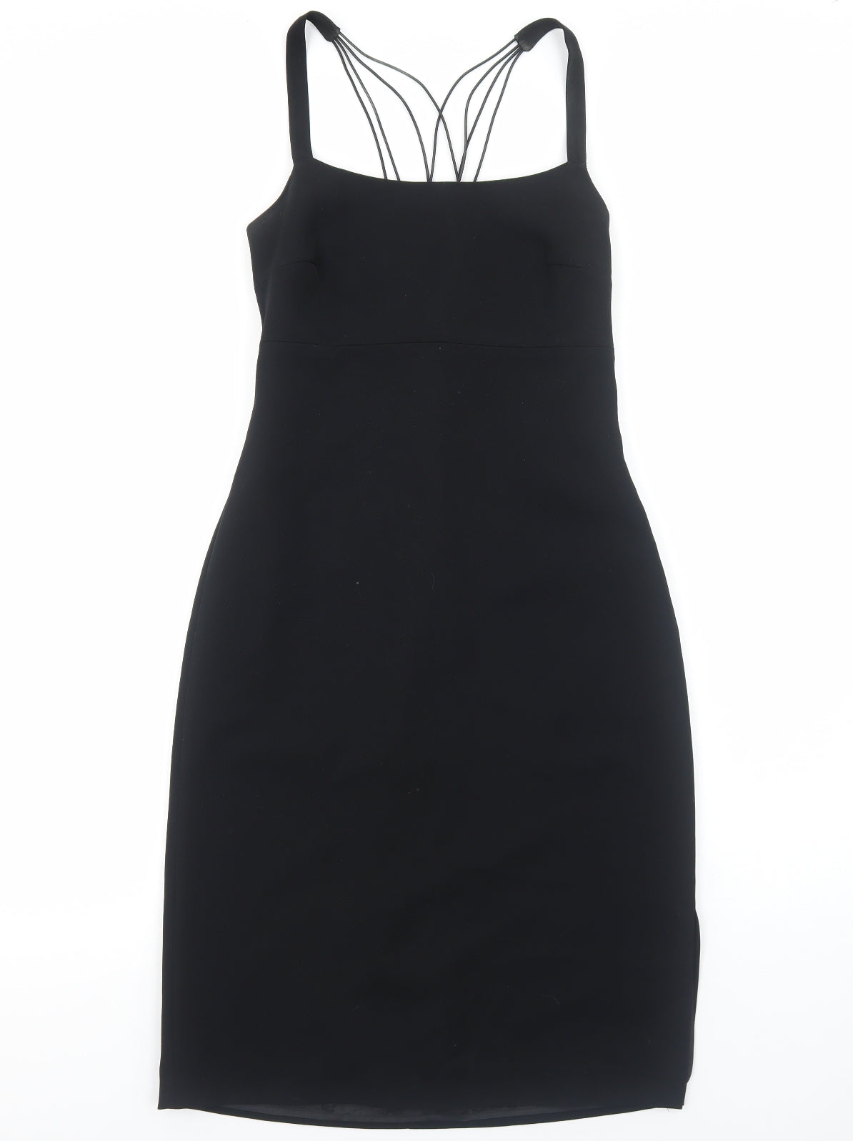 Mexx Womens Black Polyester A-Line Size 12 Square Neck Zip