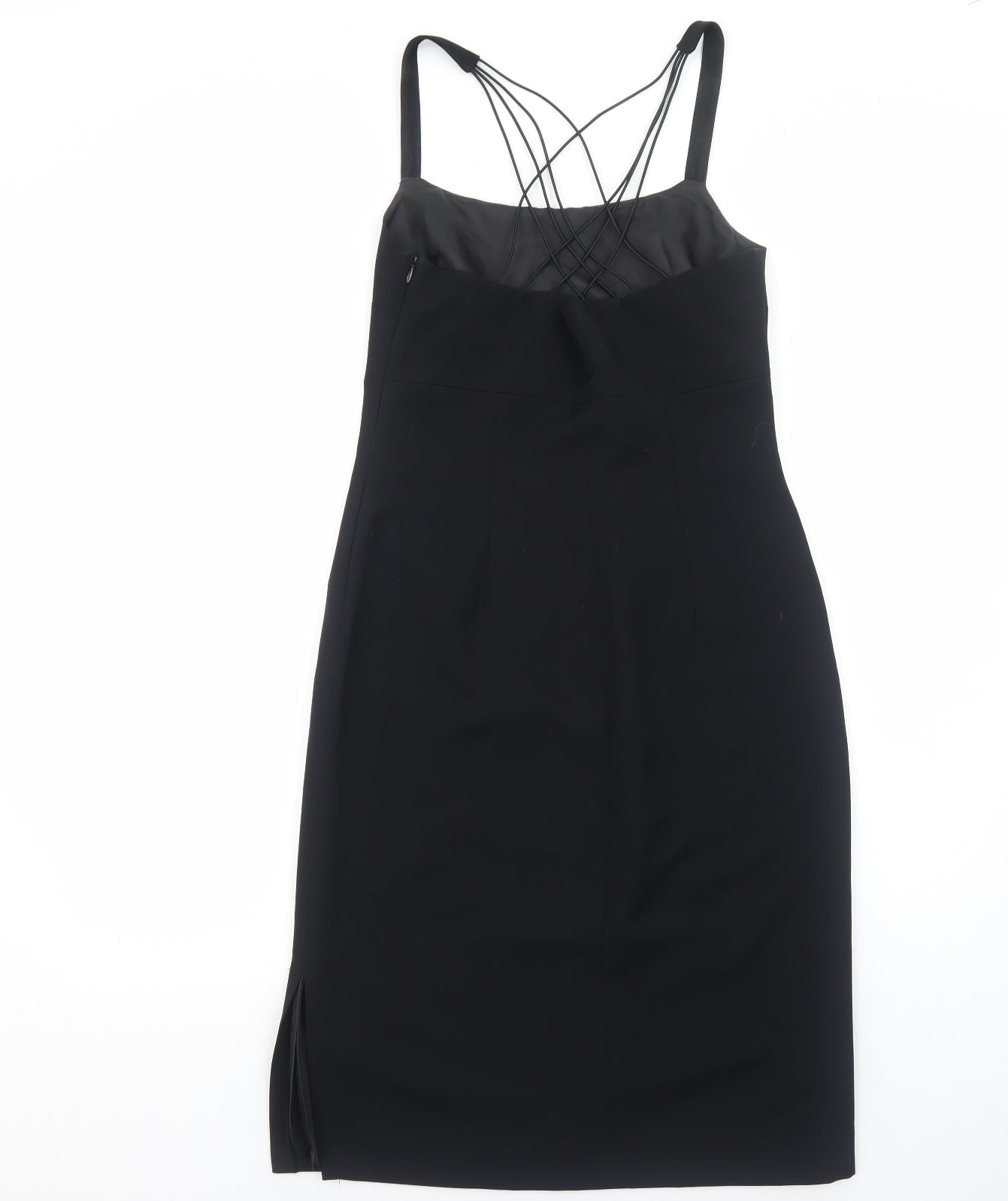 Mexx Womens Black Polyester A-Line Size 12 Square Neck Zip