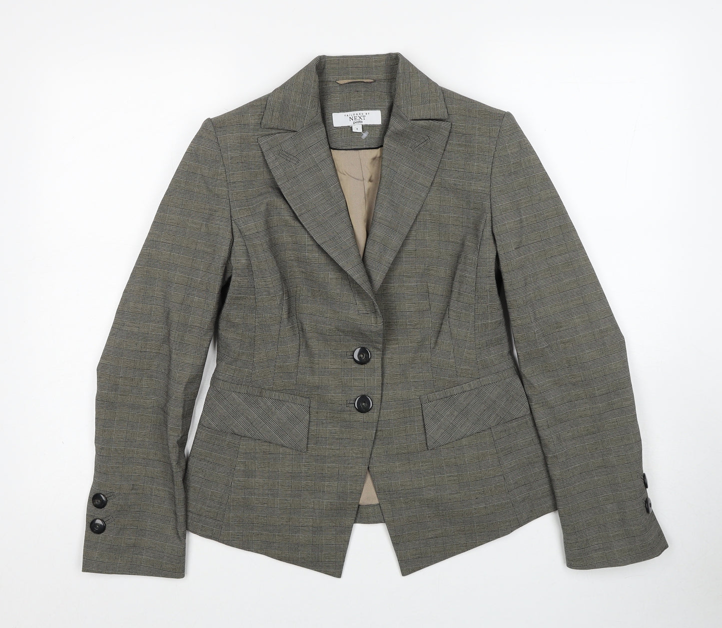 NEXT Womens Beige Polyester Jacket Blazer Size 8
