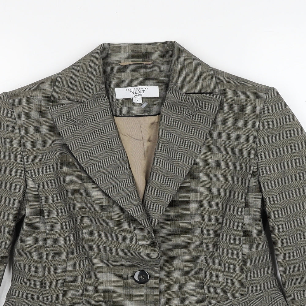 NEXT Womens Beige Polyester Jacket Blazer Size 8