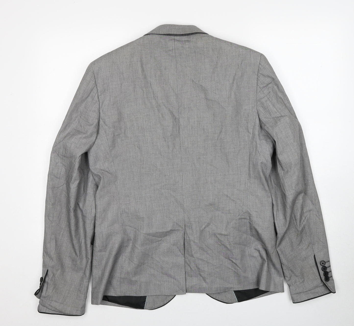 Lee Cooper Mens Grey Cotton Jacket Suit Jacket Size M Regular