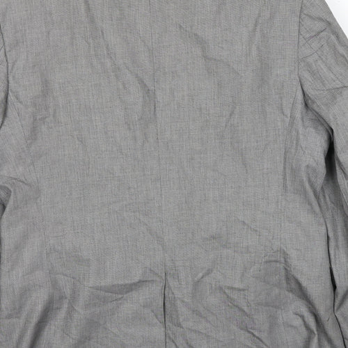 Lee Cooper Mens Grey Cotton Jacket Suit Jacket Size M Regular