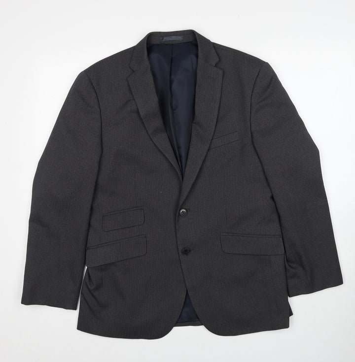 Taylor & Wright Mens Grey Polyester Jacket Suit Jacket Size 38 Regular