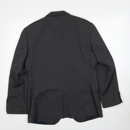 Taylor & Wright Mens Grey Polyester Jacket Suit Jacket Size 38 Regular