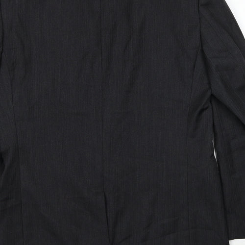 Samuel Windsor Mens Grey Wool Jacket Suit Jacket Size L Regular