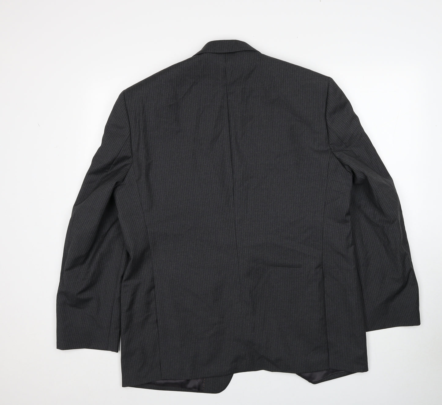 DAKS Mens Grey Wool Jacket Suit Jacket Size 40 Regular