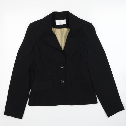 Matalan Womens Black Jacket Blazer Size 8 Button