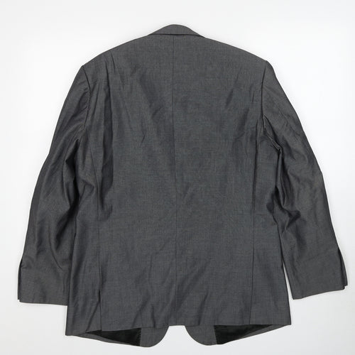 Skopes Mens Grey Polyester Jacket Suit Jacket Size 40 Regular