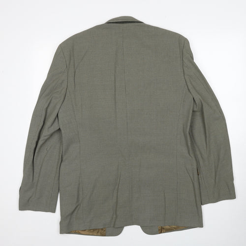 Marks and Spencer Mens Green Wool Jacket Suit Jacket Size M Regular