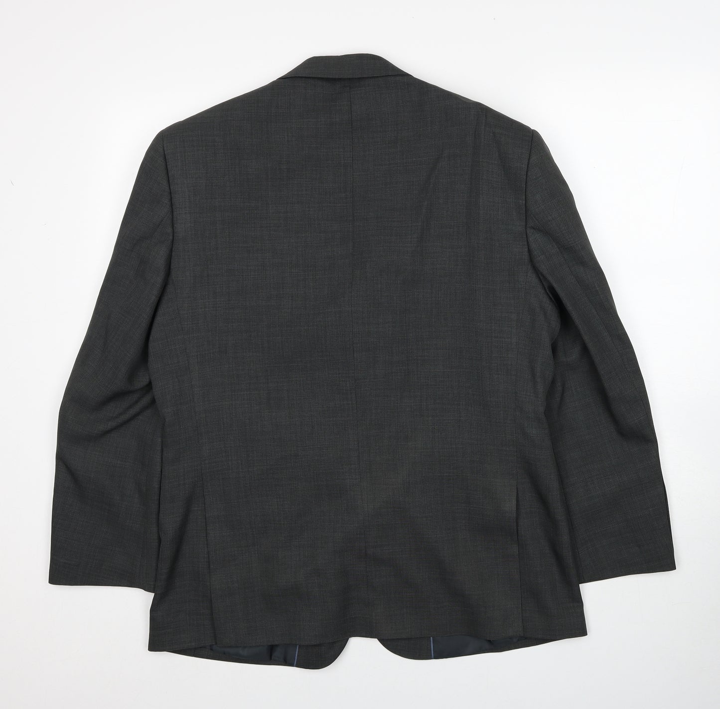 Greenwoods Mens Grey Polyester Jacket Suit Jacket Size 40 Regular