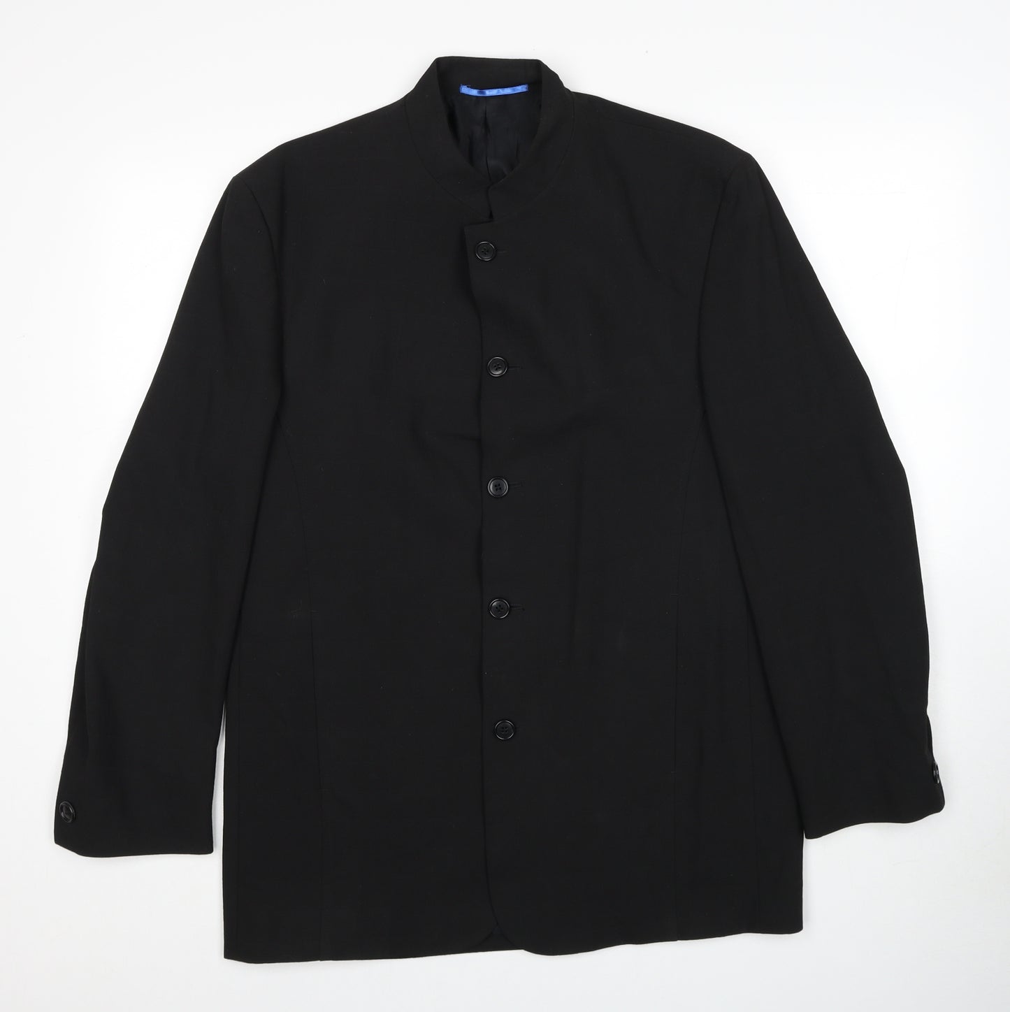 Willson Mens Black Overcoat Blazer Size 40 Button