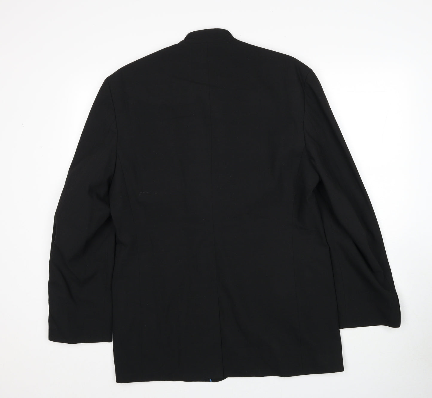 Willson Mens Black Overcoat Blazer Size 40 Button