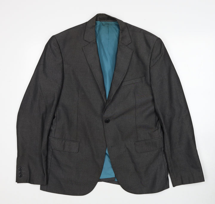 Marks and Spencer Mens Grey Polyester Jacket Suit Jacket Size M Regular