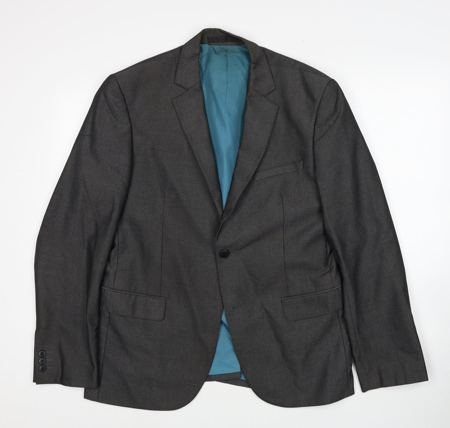 Marks and Spencer Mens Grey Polyester Jacket Suit Jacket Size M Regular