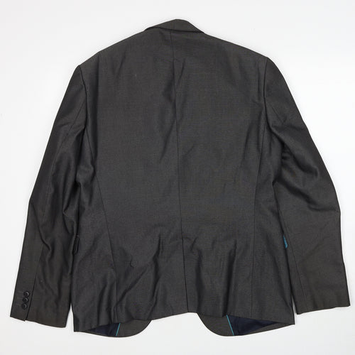 Marks and Spencer Mens Grey Polyester Jacket Suit Jacket Size M Regular