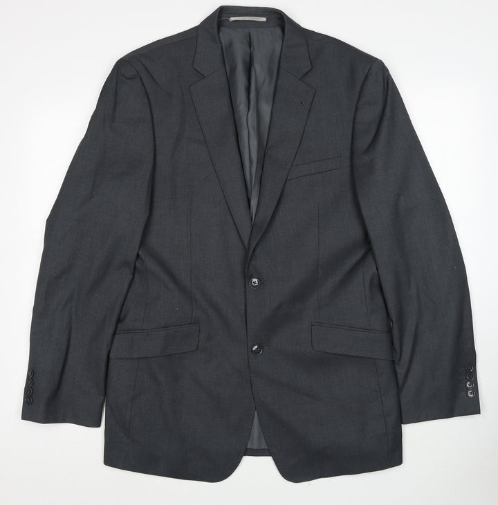 Charlton Grey Mens Grey Polyester Jacket Blazer Size 40 Regular