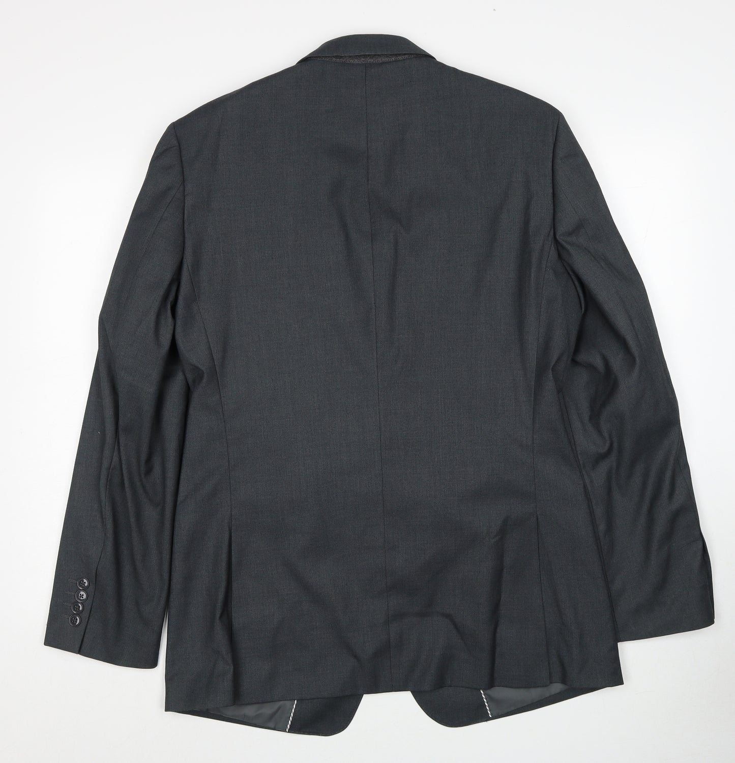 Charlton Grey Mens Grey Polyester Jacket Blazer Size 40 Regular