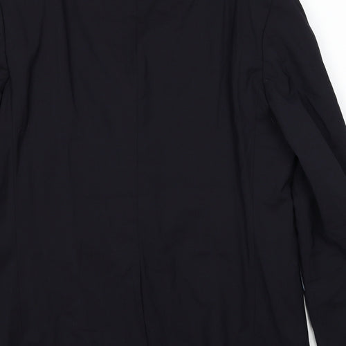 Impressions Mens Black Polyester Jacket Suit Jacket Size 40 Regular