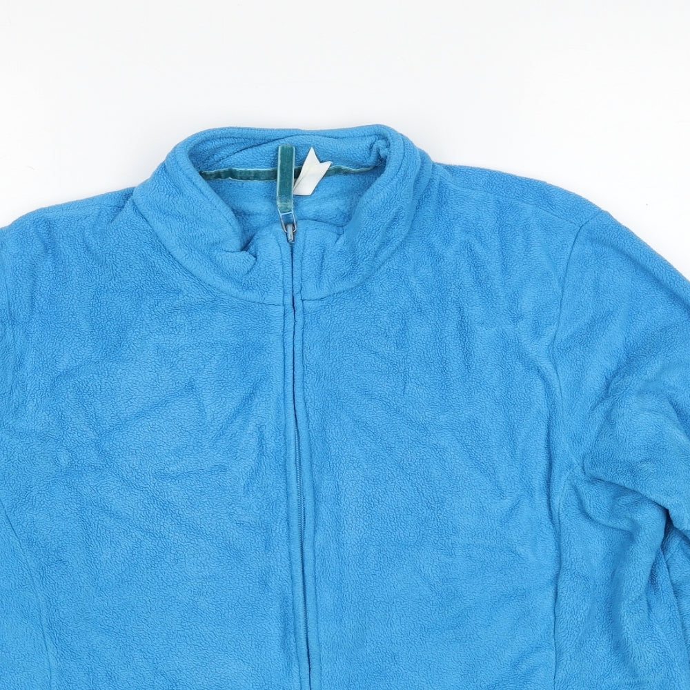 Marks and Spencer Womens Blue Jacket Size 18 Zip