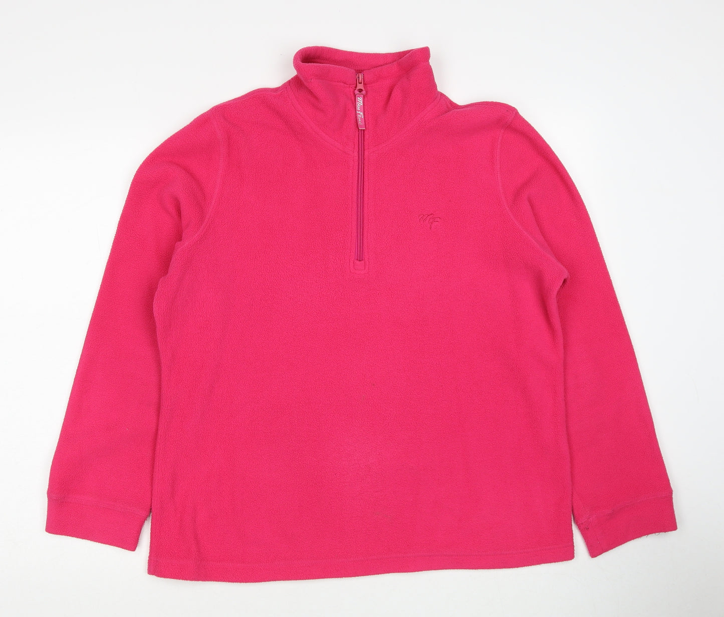 Miss Fiori Womens Pink Polyester Pullover Sweatshirt Size 14 Pullover