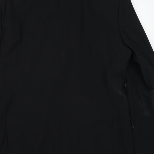Impressions Mens Black Polyester Jacket Suit Jacket Size M Regular