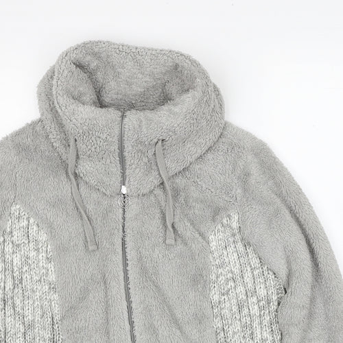 Per Una Womens Grey Polyester Full Zip Sweatshirt Size M Zip