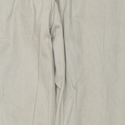 Matinee Mens Beige Cotton Straight Jeans Size 36 in L29 in Regular Zip