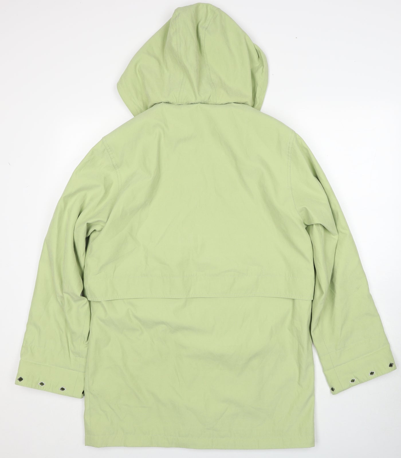 Astraka Womens Green Rain Coat Coat Size S Zip