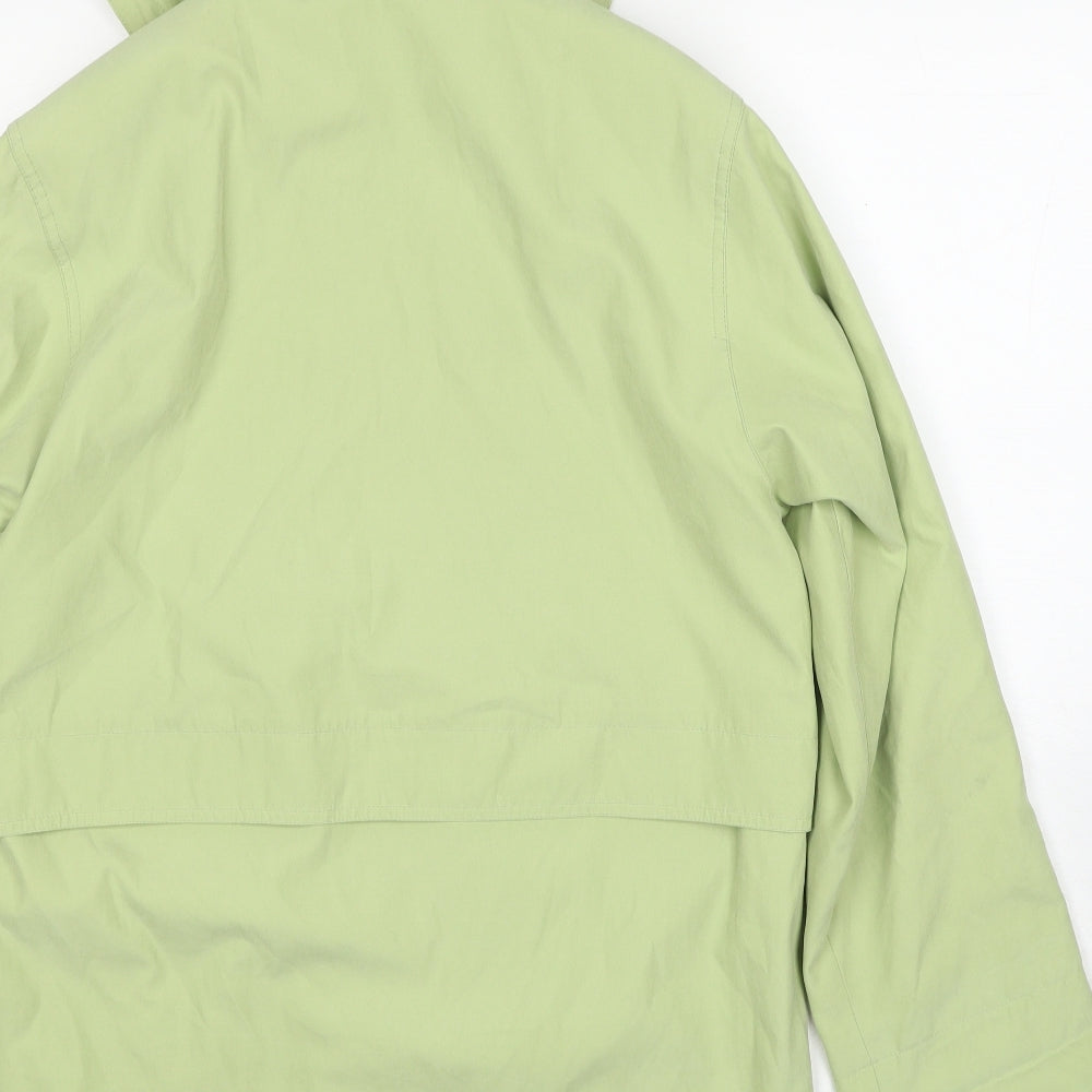 Astraka Womens Green Rain Coat Coat Size S Zip