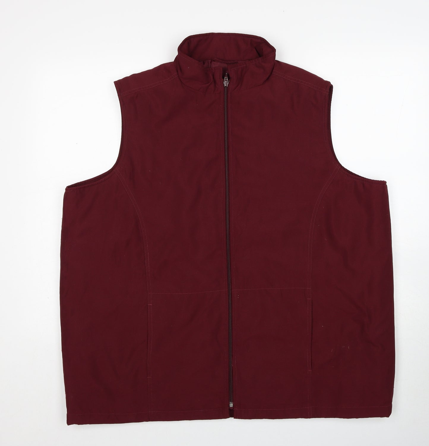 EWM Womens Red Gilet Jacket Size XL Zip